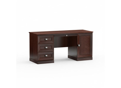 Edler Holz Büro Schreibtisch Klassischer Tisch Büro Tische Antik Stil Monaco