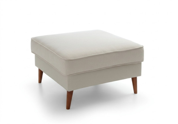 XXL Club Fußhocker Lounge Hocker Ottomane Pufa Leder Textil Dekor Ottoman