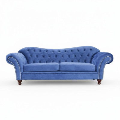 Chesterfield Sofa SHEFFIELD 3 Sitzer mit Bettfunktion Couch Sofas Couchen Neu