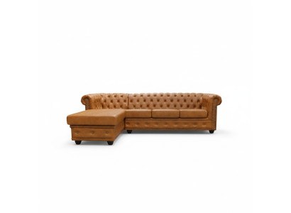 Chesterfield Ledersofa Sofa Couch Ecksofa Leder Sofa Garnitur Polster Ecke Sofas