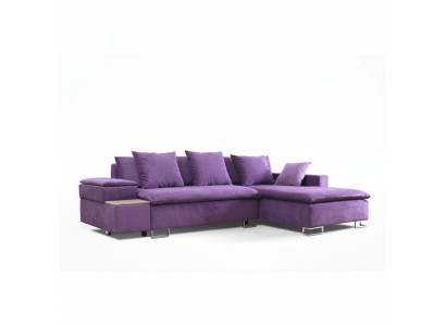 Design Ecksofa Sofa L-form Bettfunktion Couch Polster Sitz Eck Sofas Textil Neu