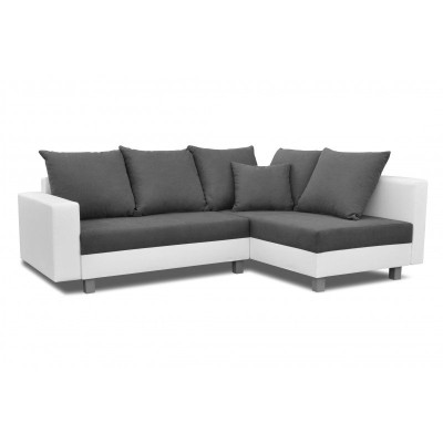 Design Ecksofa Sofa L-form Bettfunktion Couch Sitz Eck Sofas Textil Polster LED