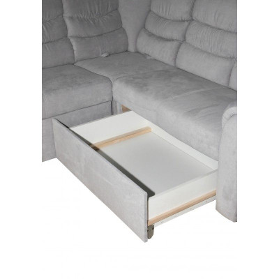 Schlafsofa Ausziehbare Couch Stoff Eck Sofa Polster Ecke Textil Couchen Verso