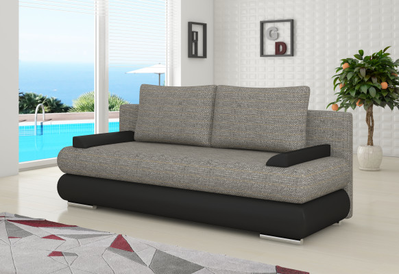 Design Schlafsofa Couch Polster 3 Sitzer Stoff Couch Gästezimmer Sofas