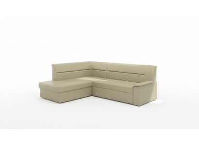 Design Ecksofa Elano L-form Bettfunktion Couch Leder Textil Sofas 
