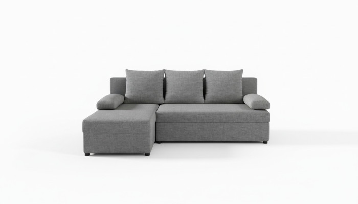 Moderne Schlafsofa Couch Polster Sitz Garnitur L Form Textil Stoff Sofas Leder