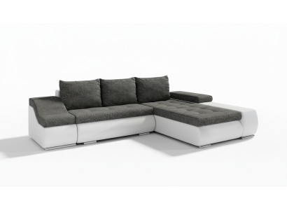 Design Ecksofa Schlafsofa Bettfunktion Couch Leder Textil Polster Sofas Neu 8850
