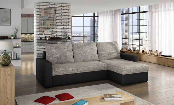 Design Ecksofa Schlafsofa Bettfunktion Couch Leder Polster Textil Sofas Neu 502