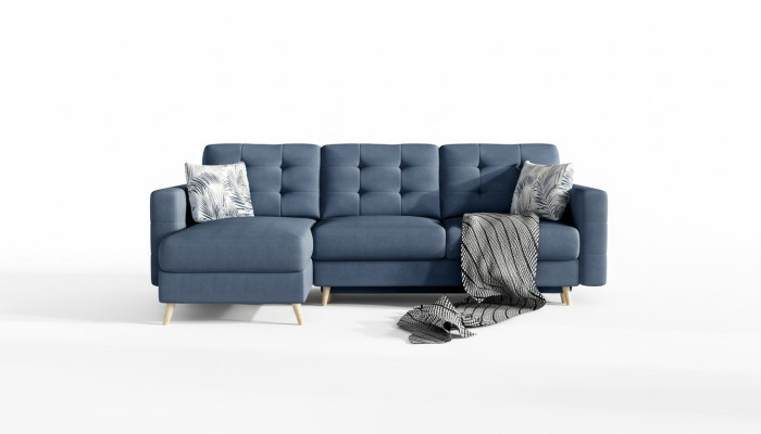 Design Ecksofa Schlafsofa Bettfunktion Couch Textil Leder Polster Sofas Neu