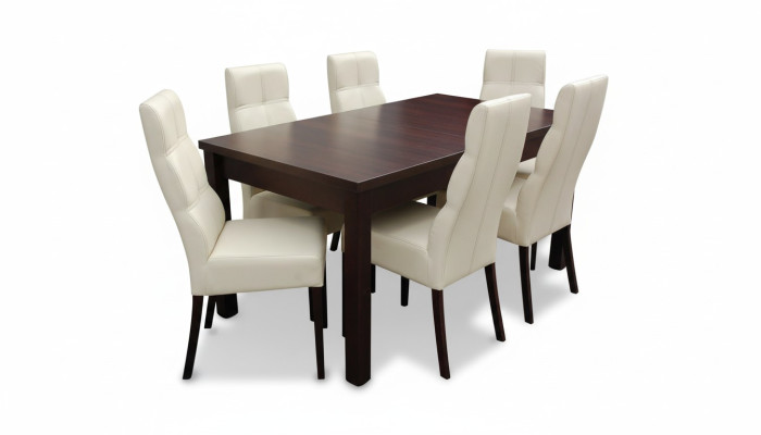 Esszimmer Tisch + 6 Stühle Garnitur Stuhl Set Essgarnituren Tische