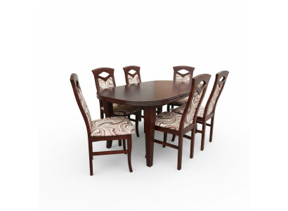 Esstisch Sitzgarnitur Tisch Stuhl Set Esszimmer Garnituren Design 6 Stühle