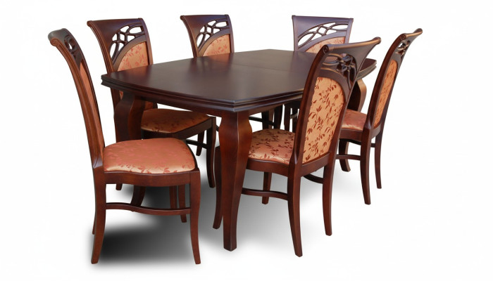 Designer Stühle Tisch Set Garnituren Komplett Wohnzimmer Dekor Esszimmer