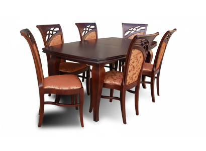 Designer Stühle Tisch Set Garnituren Komplett Wohnzimmer Dekor Esszimmer