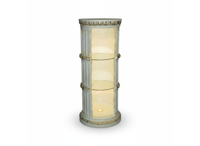 Vitrine Bar Regal Glas Amphore Vase Bodenfase Säule Schrank Vitrinen Regale 1858