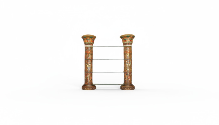 Regal Glas Vitrine Ägyptische Regale Vitrinen XXL Säulen 180cm Säule Ägypten Neu