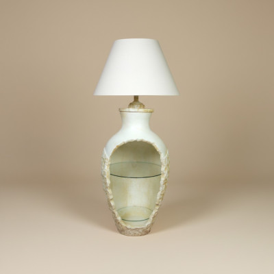 Design Stehleuchte Vase XXL 138cm Stand Lampe Lampen Regal Beleuchtet Vitrine