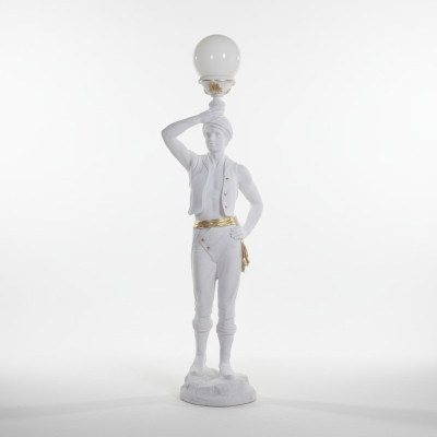 Lebensgroß Hindu Stand Leuchte Skulptur Stehleuchte Lampe Dekoration Figur 160cm