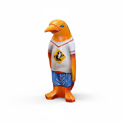 Design Luxus XXL 67cm Figur Skulptur Handarbeit Pinguin Tier Skulpturen Figuren