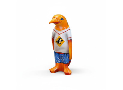 Design Luxus XXL 67cm Figur Skulptur Handarbeit Pinguin Tier Skulpturen Figuren