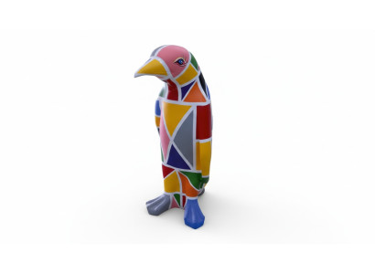 Design Luxus Figur Skulptur Handarbeit XXL 67cm Pinguin Tier Skulpturen Figuren