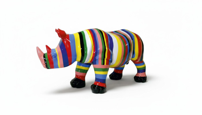 Design Nashorn Figur Statue Skulptur Figuren Skulpturen Dekoration Deko 3092 Neu