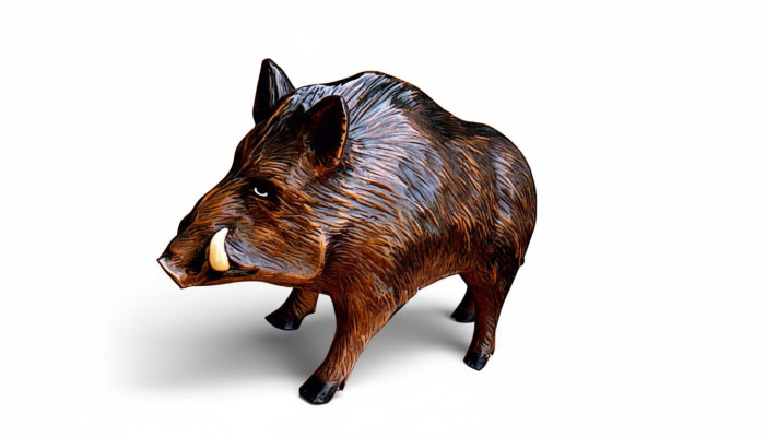 Design Wildschwein Figur Statue Skulptur Figuren Skulpturen Dekoration Deko 3318