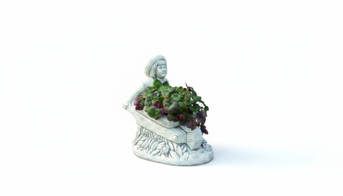 Blumenkübel Pflanz Kübel Dekoration Figur Vasen Natur Blumentöpfe Garten