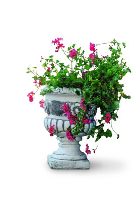Blumenkübel Pflanz Kübel Natur Dekoration Figur Vasen Blumentöpfe Garten