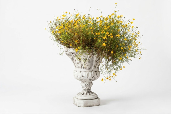 Blumenkübel Natur Pflanz Kübel Dekoration Figur Vasen Blumentöpfe Garten