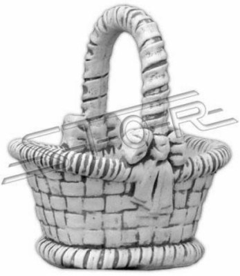 Figur Blumenkübel Pflanz Kübel Dekoration Weiß Figur Blumentöpfe Garten