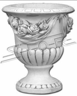 Blumenkübel Pflanz Kübel Dekoration Figur Garten Blumentöpfe Natur Vasen