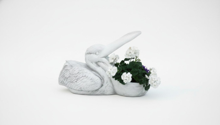 Blumenkübel Pflanz Kübel Dekoration Garten Figur Vasen Natur Blumentöpfe