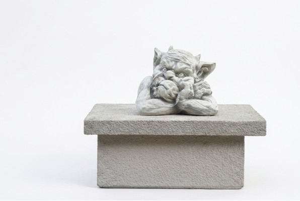 Troll 18cm Skulptur Design Figur Statue Garten Figuren Statuen