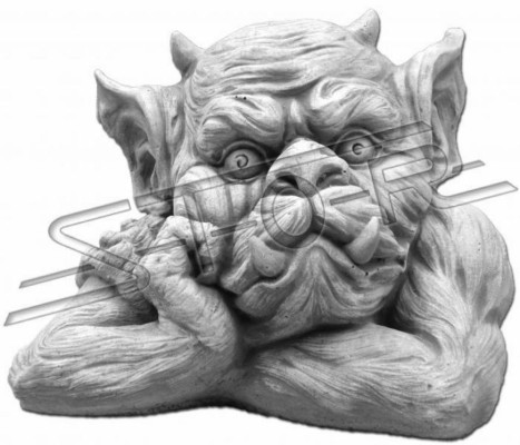 Troll 19cm Skulptur Design Figur Statue Garten Figuren Statuen