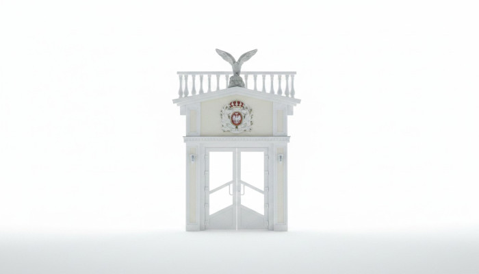 Edler Wappen Dekoration Haus Wand Garten Skulptur Figur Skulpturen