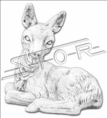 Garten Dekoration Bambi Statue Skulptur Figuren Skulpturen Designer
