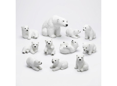 Eisbär Figur 21cm Statue Bär Garten Dekoration Figuren Statuen deko