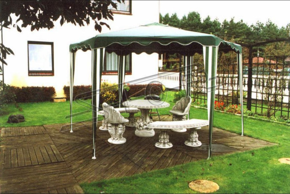 Antik Stil Stein Sessel Bank Stuhl Garten Terrase Edler Design Thron