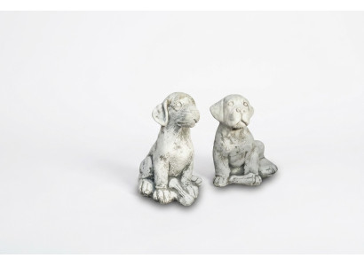 Garten Dekoration Hund Terrasse Stein Figuren Figur Deko Statue