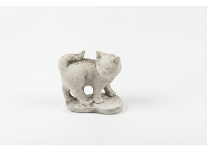 Garten Dekoration Katze Terrasse Stein Figuren Figur Deko Statue Skulptur 494