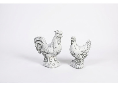 Garten Dekoration Huhn Terrasse Stein Figuren Figur Weiß Dekorative Statue