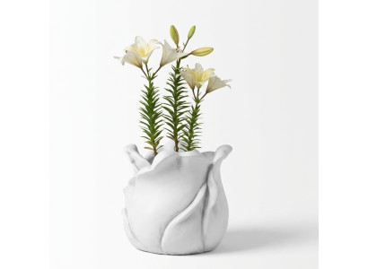 Blumenkorb Blumen Vase Gefäss Garten Terrasse Dekoration Statue