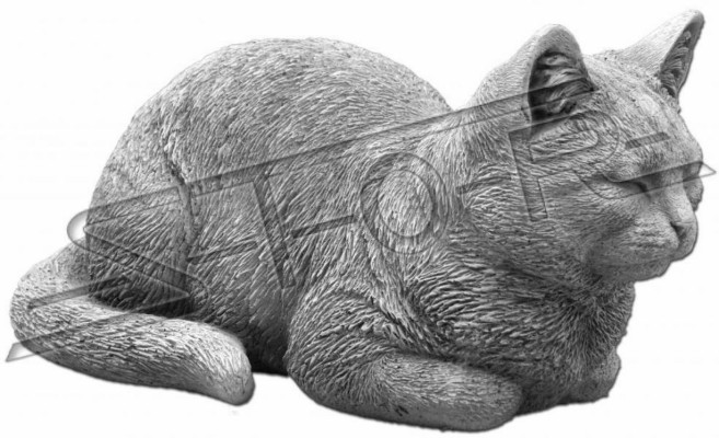 Garten Dekoration Dekorative Katze Terrasse Stein Figuren Figur Statue