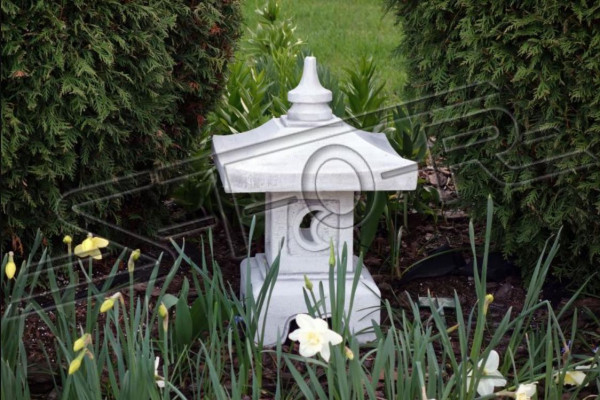 Feng Shui, Gartenfigur, Skulptur, Japan Steinguss Gartendeko Design Haus Figur
