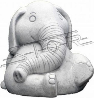 Design Figur Elefant Skulptur Figuren Skulpturen Statuen Weiß Karikatur Statue