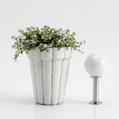 Blumenkübel Pflanz Kübel Dekoration Vasen Natur Garten Figur Blumentöpfe