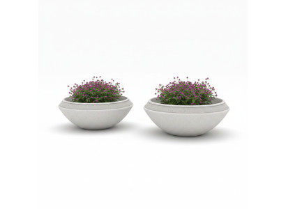 Blumenkübel Pflanz Kübel Dekoration Vasen Natur Figur Garten Blumentöpfe