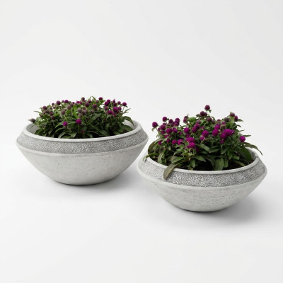 Blumenkübel Pflanz Kübel Dekoration Natur Vasen Figur Garten Blumentöpfe
