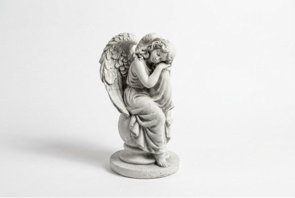 Engel 36cm Skulptur Design Figur Statue Garten Figuren Statuen