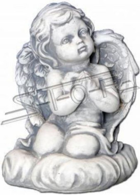 Grabengel Klassisch Kreuz Grab Deko Grabschmuck Dekoration Stein Statue
